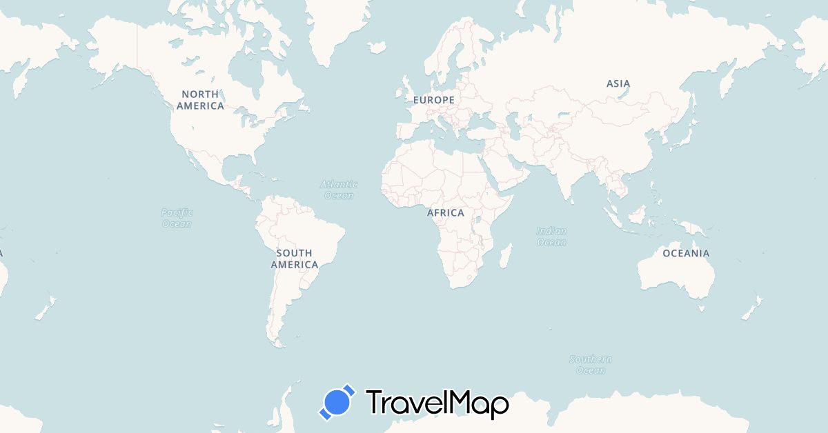 TravelMap itinerary: driving in Albania, Bosnia and Herzegovina, Greece, Croatia, Italy, Montenegro, Malta, Slovenia (Europe)